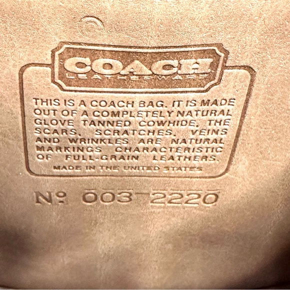 Vintage Coach Post Pouch - Camel - Picture 15 of 15